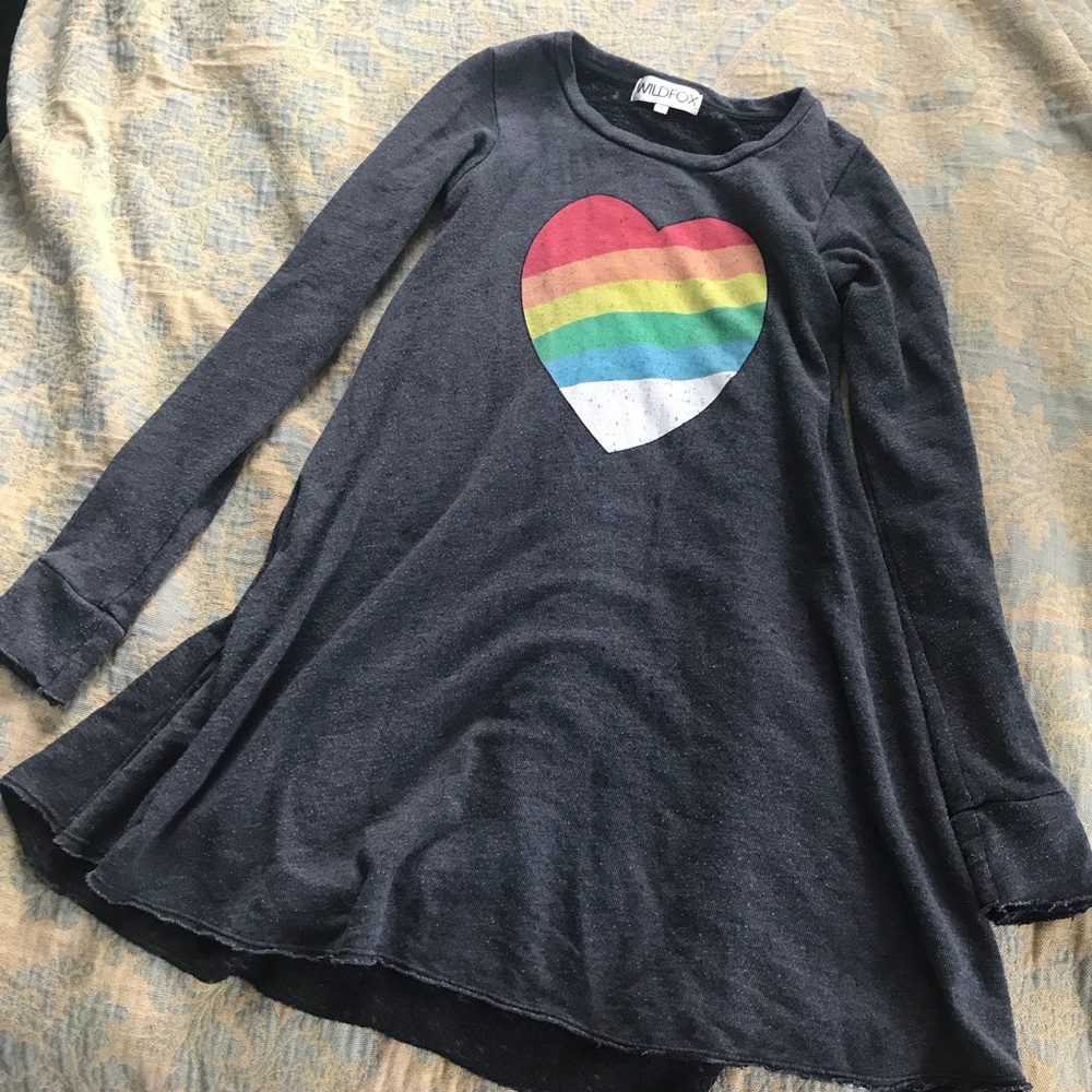 WILDFOX Heart Sweater Dress